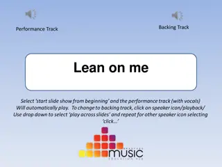 Lean on Me - Backing Track Performance with Inspiring Lyrics