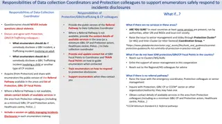 Responsibilities of Data Collection Coordinators and Protection Colleagues