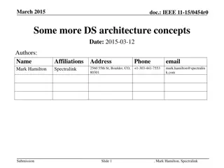 DS Architecture Concepts in March 2015 IEEE Document