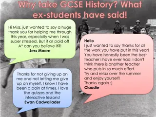 Discover the Benefits of Taking GCSE History - Insights from Former Students