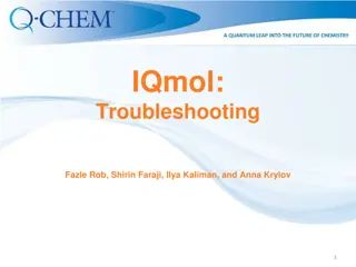 IQmol: Troubleshooting Tips and Recent Issues