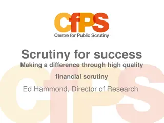 Enhancing Financial Scrutiny for Success and Impact