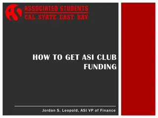 ASI Club Funding Overview and Limits