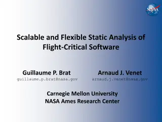 Static Analysis in Flight-Critical Software