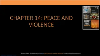 Exploring Peace, Violence, and Security Studies