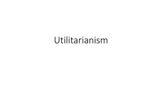 Jeremy Bentham and Utilitarianism