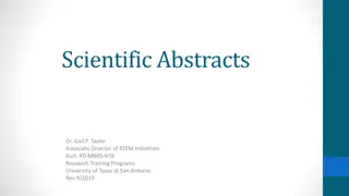 Mastering the Art of Crafting Scientific Abstracts