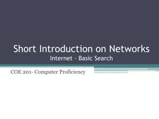 Introduction to Internet Basics and Web Browsing