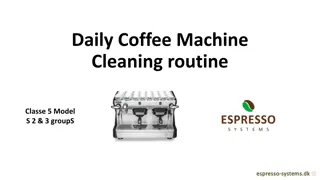 Daily Coffee Machine Cleaning Routine for Classe 5 Model S 2 & 3 Group Machines