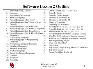 Languages in Software Development