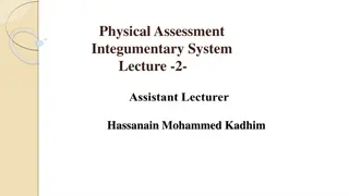 Integumentary System Assessment Techniques Lecture