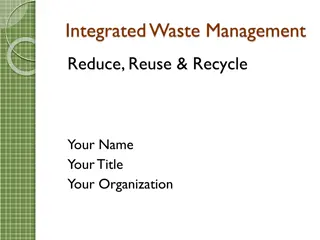 Effective Strategies for Integrated Waste Management