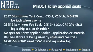 MnDOT Spray Applied Seals Information