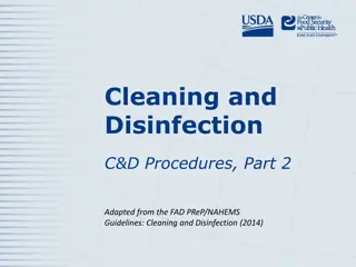 Biosecurity Cleaning and Disinfection Procedures