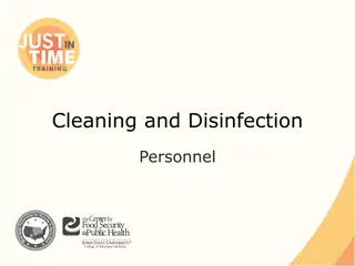 Cleaning and Disinfection Personnel Training Guide