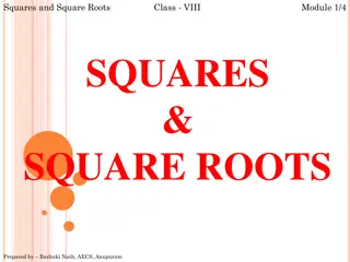 Squares and Square Roots