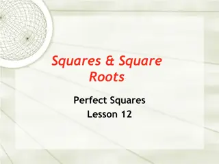 Perfect Squares and Square Roots