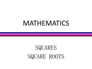 Exploring Mathematics: Squares, Square Roots, and Area Formulas