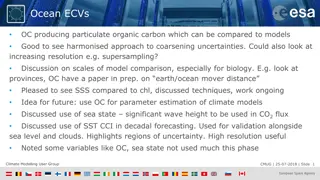 Insights from Climate Modelling User Group Meeting - July 2018