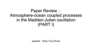 Atmosphere-Ocean Coupling in Madden-Julian Oscillation