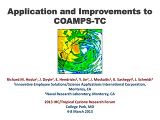 Enhancements to COAMPS Tropical Cyclone Forecasting Methods