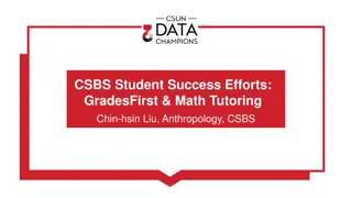 Enhancing Student Success Efforts through GradesFirst Campaign and Math Tutoring