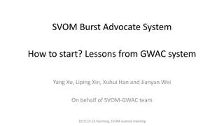 SVOM Burst Advocate System Development Overview