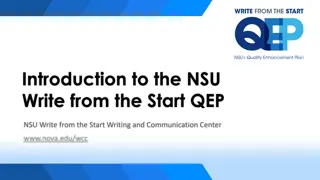 Enhancing Writing and Communication Skills at NSU Writing Center