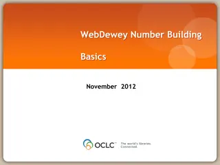 Dewey Decimal System Number Building Basics