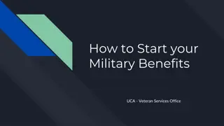 How to Start Military Benefits at UCA - Veteran Services Office