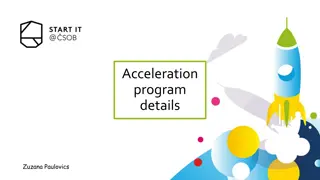 Internal Acceleration Program Details for Startup Entrepreneurs