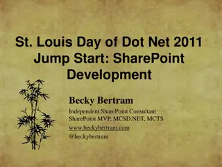 SharePoint Development with Becky Bertram