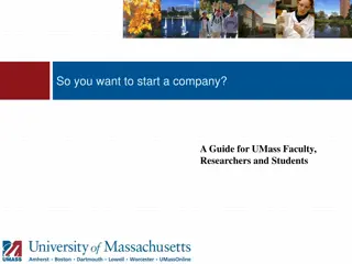 Guide to Starting a Company for UMass Community