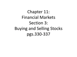 Buying and Selling Stocks in Financial Markets