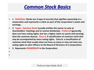 Common Stock Basics