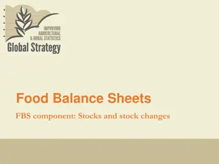 Stocks and Stock Changes in Food Balance Sheets