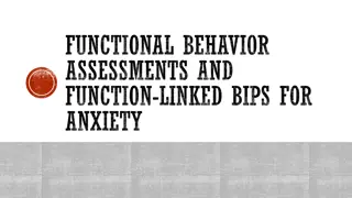 Understanding Setting Events in Behavioral Assessments for Anxiety