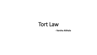 Tort Law: Elements and Examples