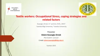 Occupational Stress Among Textile Workers: Coping Strategies and Gender Differences