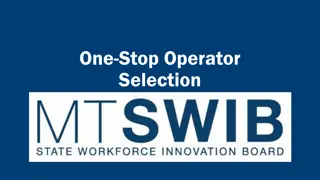 One-Stop Operator Selection Regulations and Roles