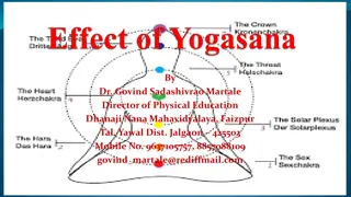 Yoga Asanas Overview by Dr. Govind Martale - Director of Physical Education