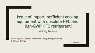 Environmental Impact of Inefficient Cooling Equipment and Obsolete Refrigerants in Africa