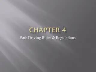 Important Safe Driving Rules and Regulations