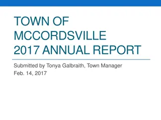 Town of McCordsville 2017 Annual Report Overview