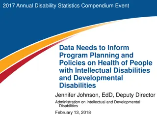 Understanding the Health Disparities in People with Intellectual and Developmental Disabilities