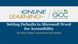 Mastering Accessibility Settings in Microsoft Word