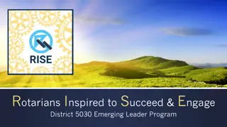 Rotarians Inspired to Succeed & Engage: District 5030 Emerging Leader Program