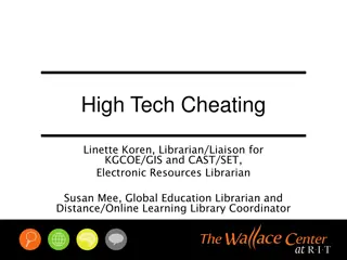 High-Tech Cheating in Academic Settings