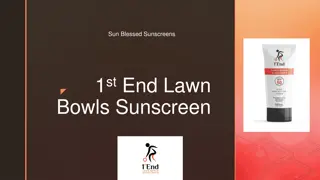 Sun Blessed Sunscreens - Protection for Lawn Bowlers