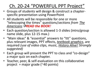 Collaborative PowerPoint Project on Chapters 20-24 of 'The Americans'